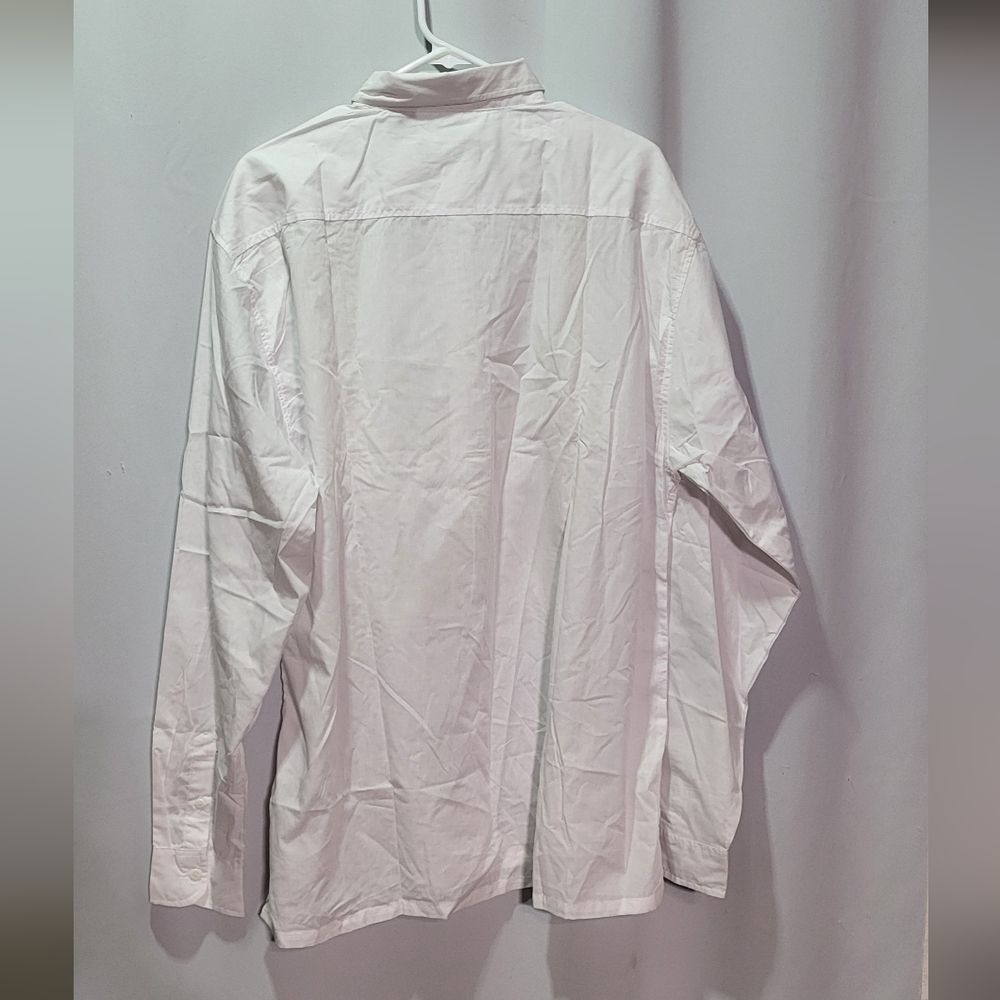 Vitorio Romani Men's NWT White Embroidered Long Sleeve Dress Shirt Size Medium - Picture 7 of 8